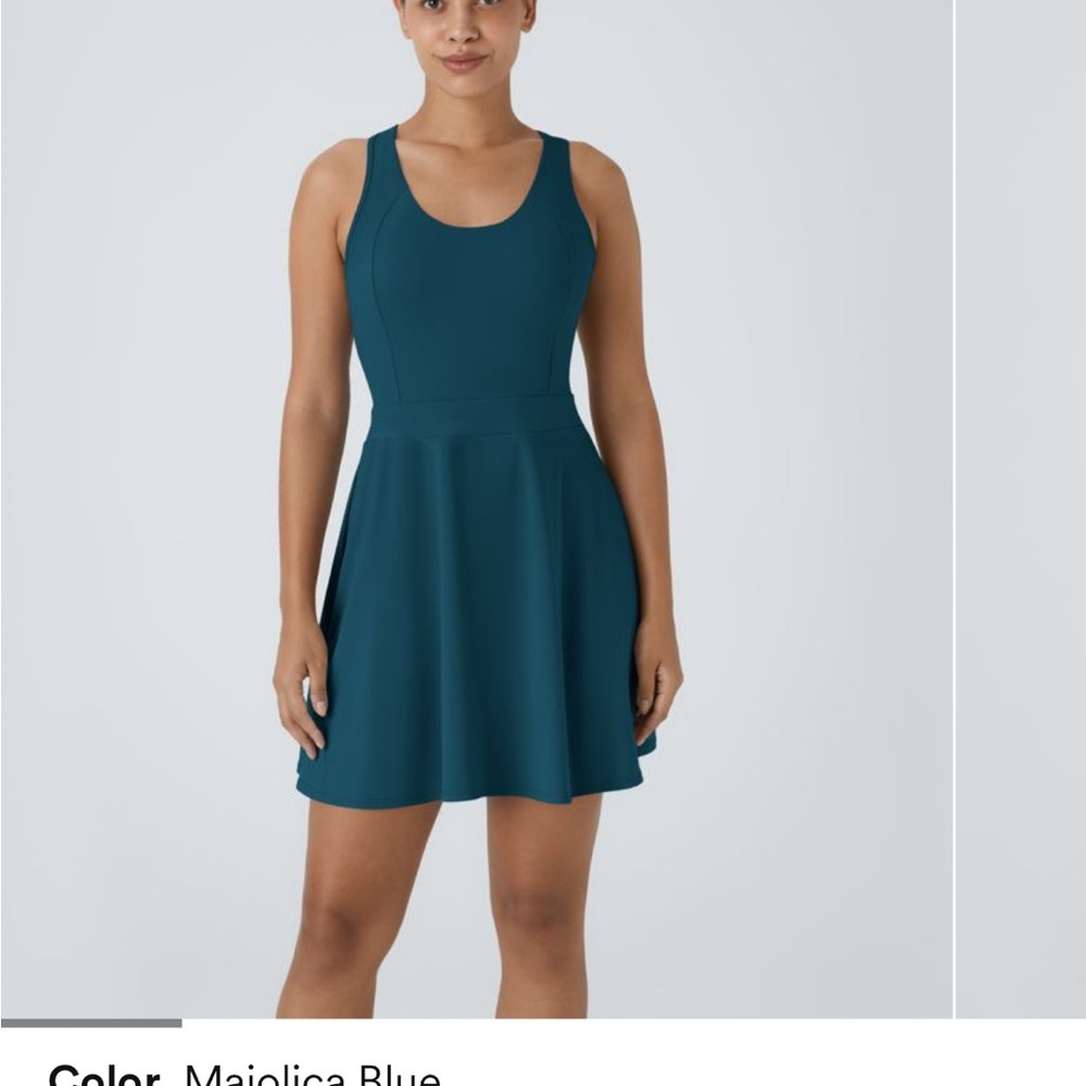 NEW Halara Majolica Blue Tank Dress